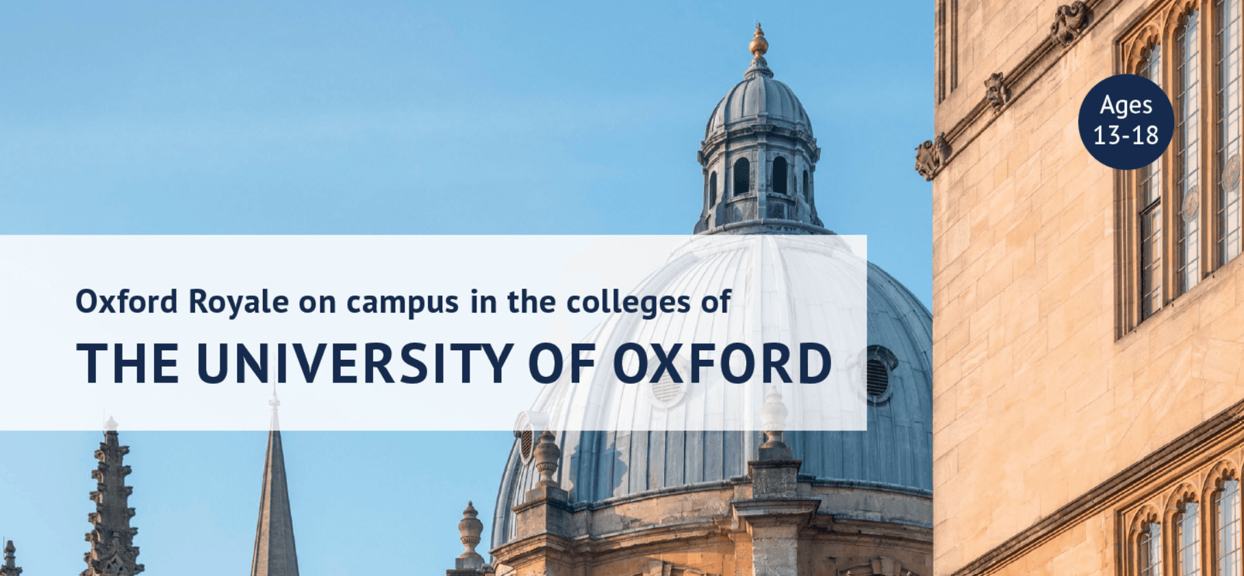 THE UNIVERSITY OF OXFORD VOCATIONAL SUMMER CAMPS